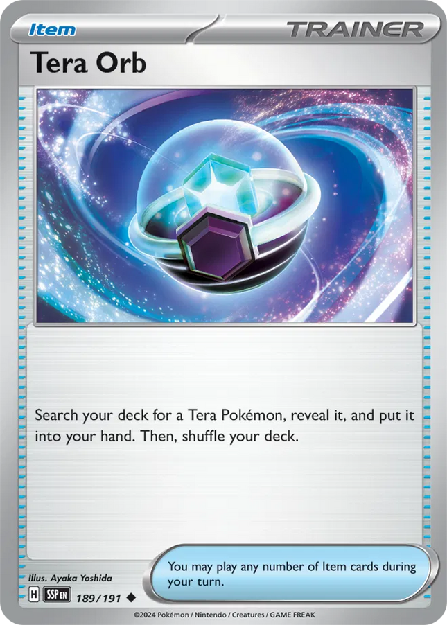 Tera Orb Surging Sparks Uncommon 189/191