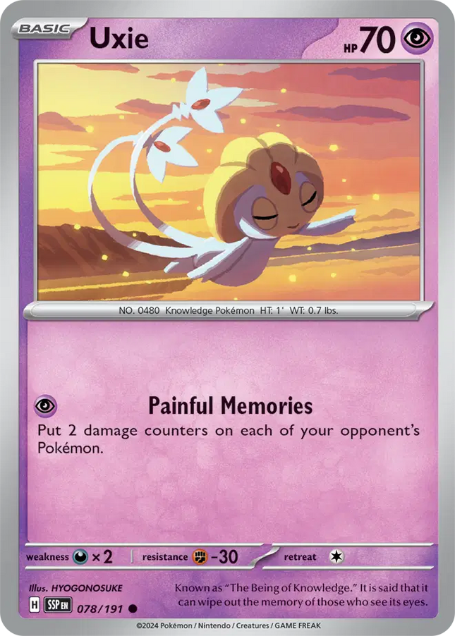 Uxie Common • 078/191 Surging Sparks