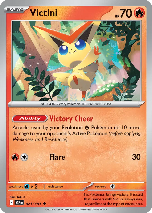 Victini Uncommon • 021/191 Surging Sparks