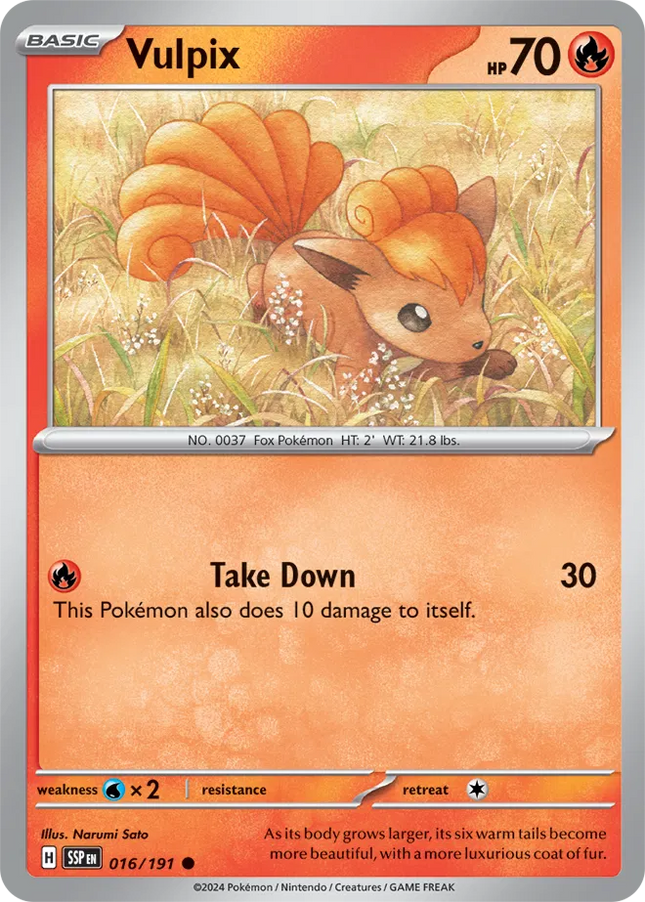 Vulpix Surging Sparks Common 016/191