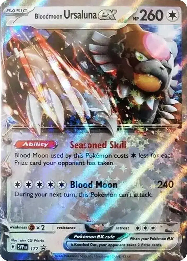 Bloodmoon Ursaluna ex Black Star Promo • 177 Scarlet & Violet Promo
