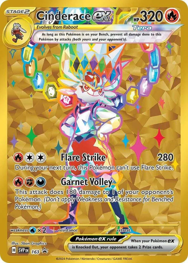 Cinderace ex Scarlet & Violet Promo Promo 163