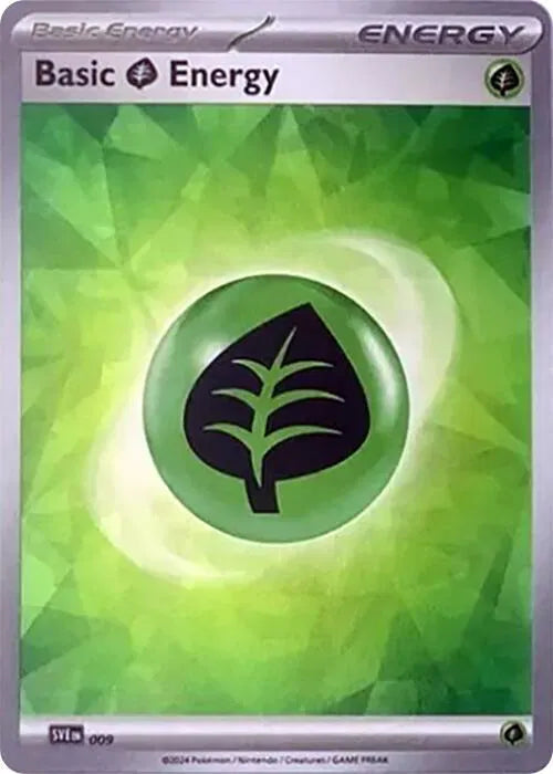 Basic Grass Energy (Cracked Ice Holo) Miscellaneous Cards & Products Common 009