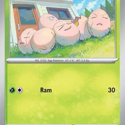 Exeggcute Common • 001/131 Prismatic Evolutions Reverse Holofoil