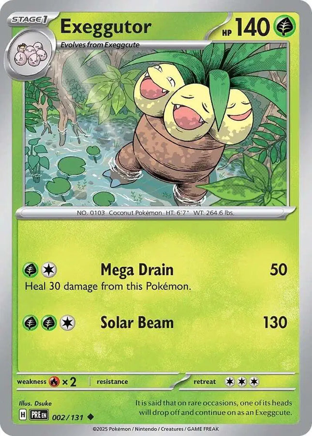Exeggutor Uncommon • 002/131 Prismatic Evolutions