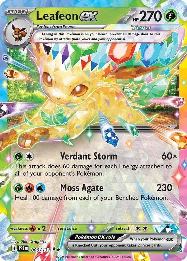 Leafeon ex Prismatic Evolutions Double Rare 006/131