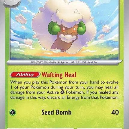 Whimsicott Rare • 008/131 Prismatic Evolutions Holofoil