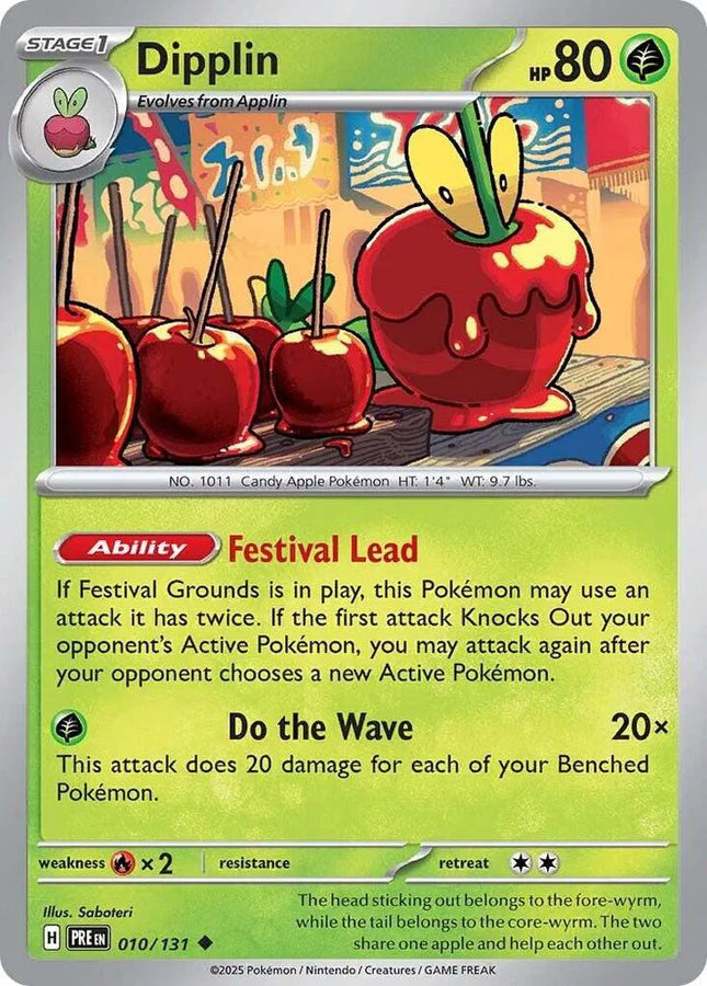 Dipplin Prismatic Evolutions Uncommon 010/131 Reverse Holofoil