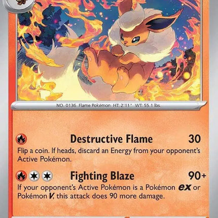 Flareon Rare • 013/131 Prismatic Evolutions Holofoil
