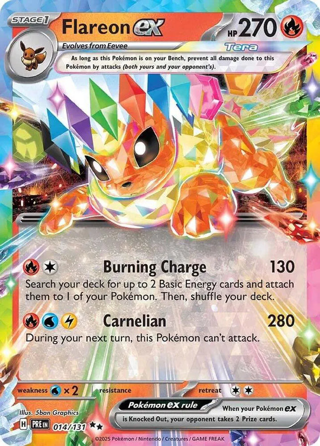 Flareon ex Prismatic Evolutions Double Rare 014/131