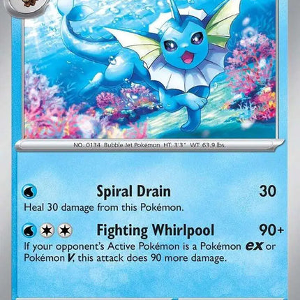 Vaporeon Rare • 022/131 Prismatic Evolutions Holofoil