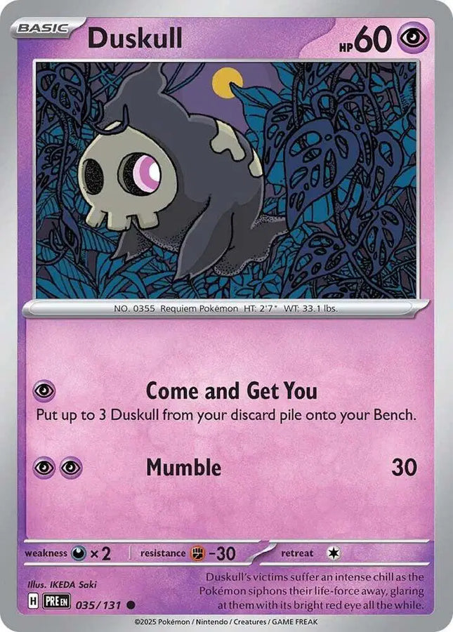 Duskull Common • 035/131 Prismatic Evolutions