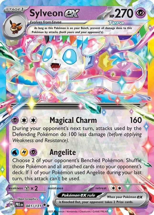 Sylveon ex Prismatic Evolutions Double Rare 041/131