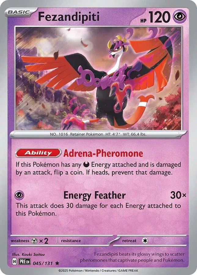 Fezandipiti  Rare • 045/131 Prismatic Evolutions Holofoil