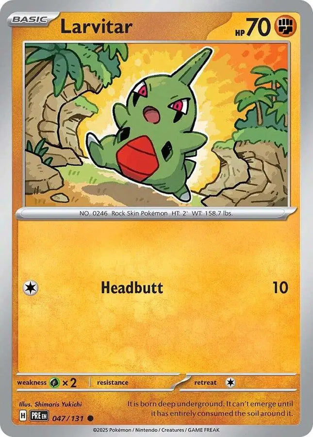 Larvitar Common • 047/131 Prismatic Evolutions