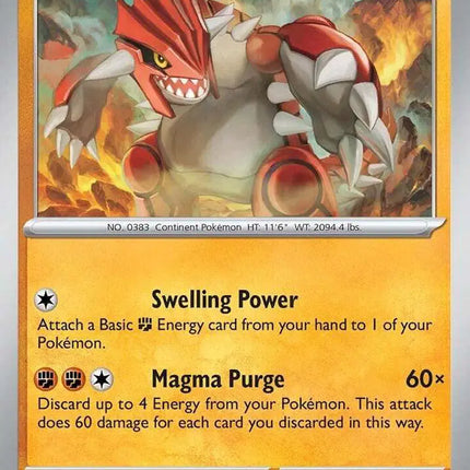 Groudon Rare • 049/131 Prismatic Evolutions Holofoil