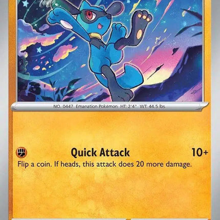Riolu Common • 050/131 Prismatic Evolutions Reverse Holofoil