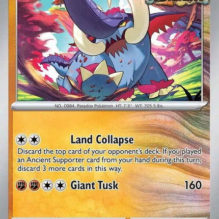 Great Tusk Uncommon • 055/131 Prismatic Evolutions