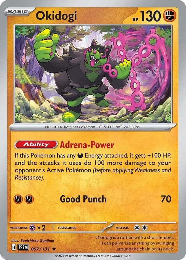 Okidogi Rare • 057/131 Prismatic Evolutions Holofoil