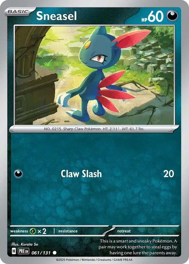 Sneasel Common • 061/131 Prismatic Evolutions
