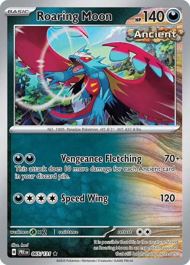 Roaring Moon Rare • 065/131 Prismatic Evolutions Holofoil