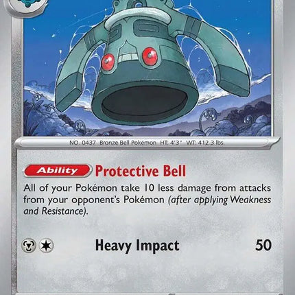 Bronzong Uncommon • 067/131 Prismatic Evolutions Reverse Holofoil