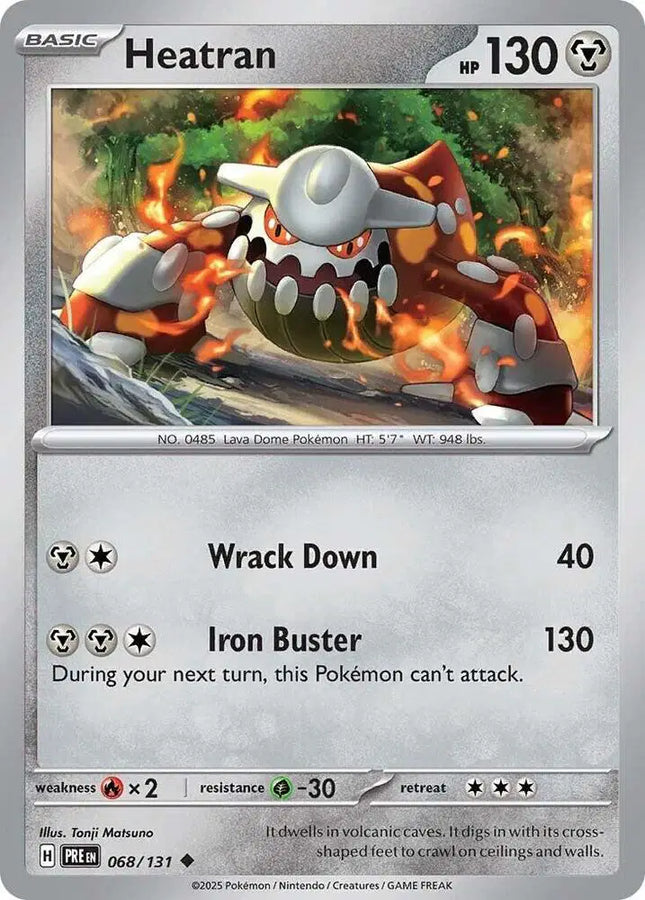 Heatran Uncommon • 068/131 Prismatic Evolutions