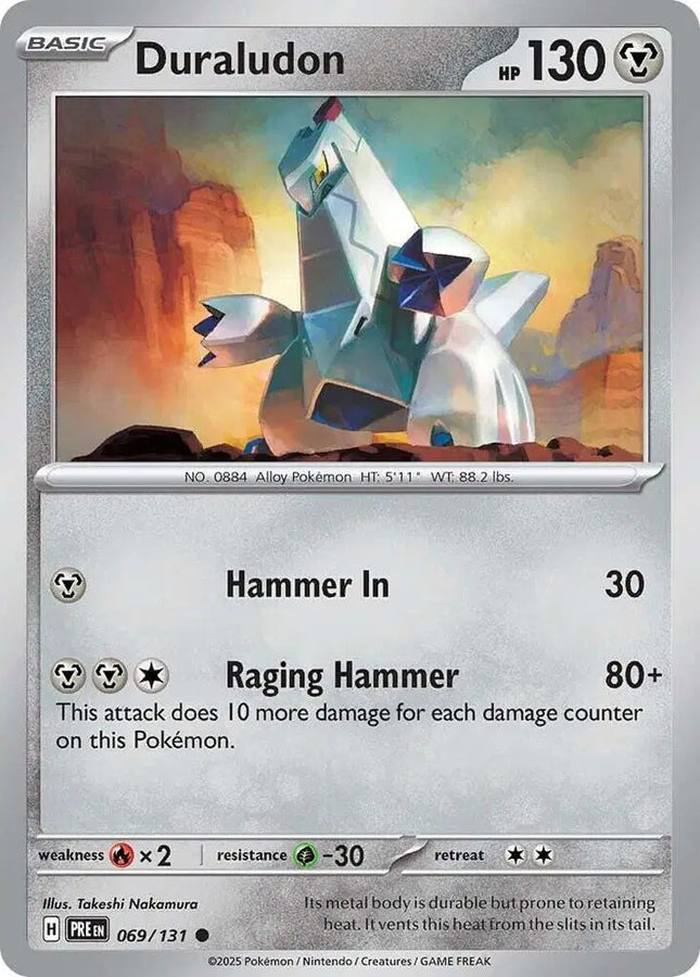 Duraludon Common • 069/131 Prismatic Evolutions Reverse Holofoil