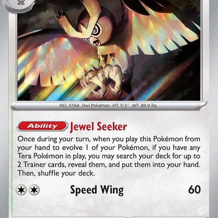 Noctowl Rare • 078/131 Prismatic Evolutions Holofoil
