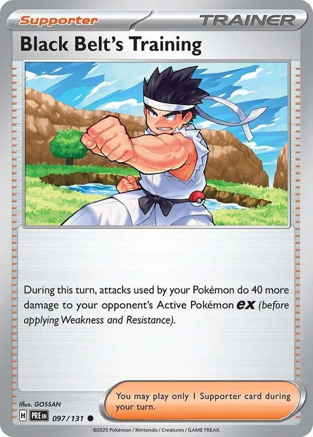 Black Belt's Training Prismatic Evolutions Common 097/131 Reverse Holofoil