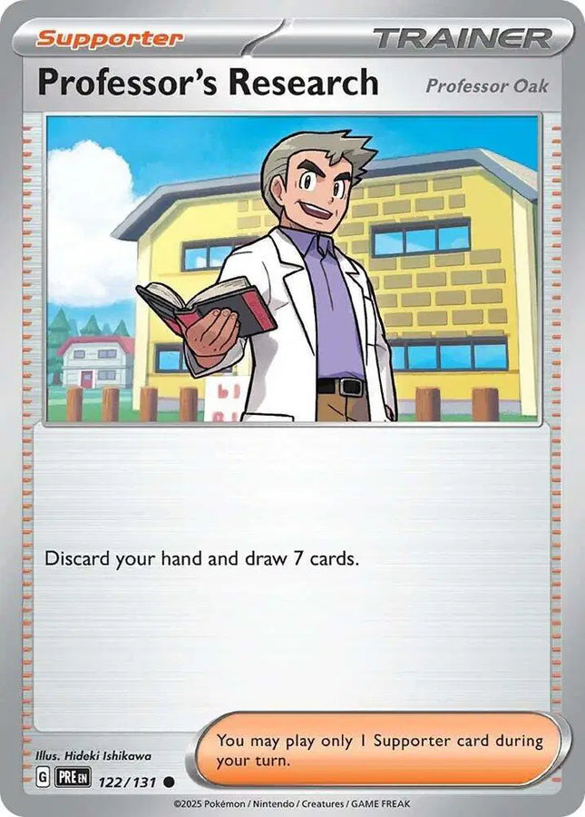 Professor's Research [Professor Oak] Common • 122/131 Prismatic Evolutions Reverse Holofoil