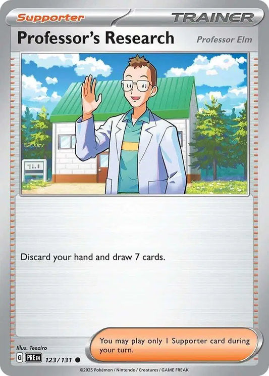 Professor's Research [Professor Elm] Common • 123/131 Prismatic Evolutions Reverse Holofoil