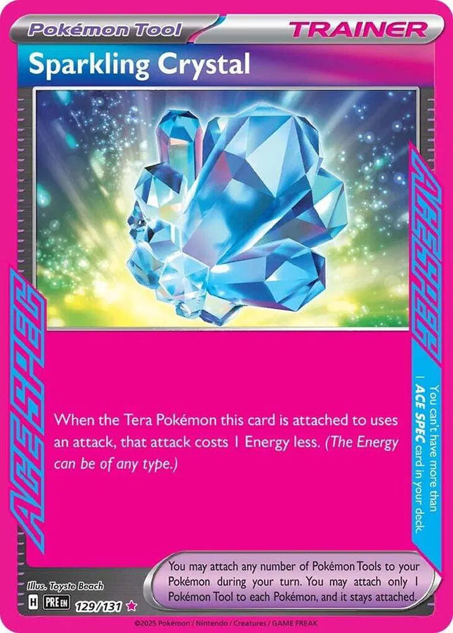 Sparkling Crystal Prismatic Evolutions ACE SPEC Rare 129/131