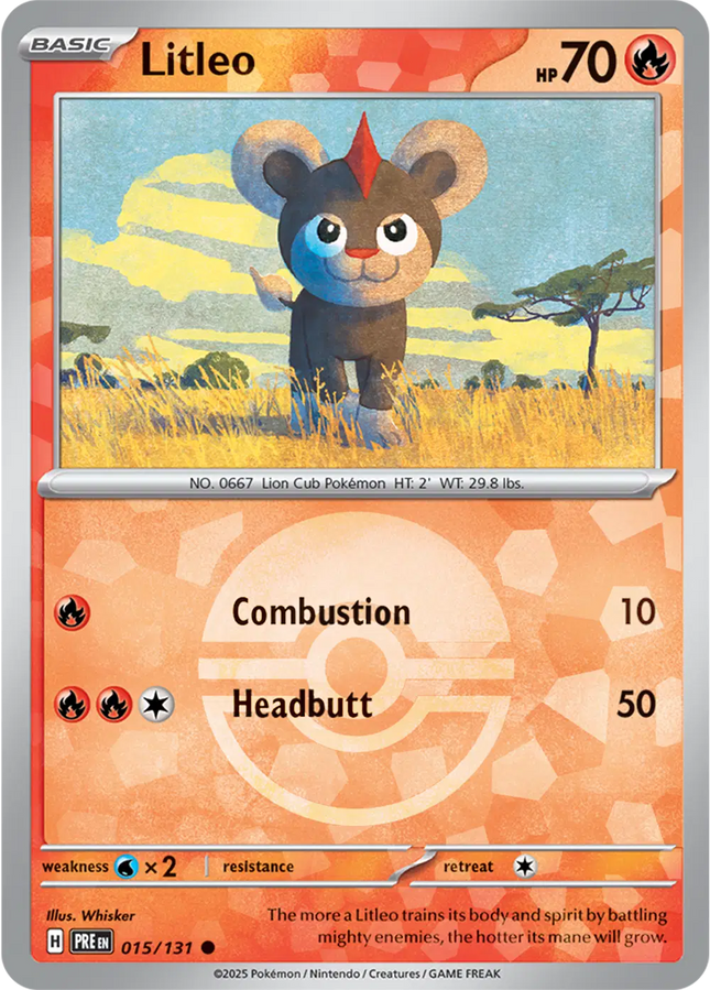 Litleo (Poke Ball Pattern) Common • 015/131 Prismatic Evolutions