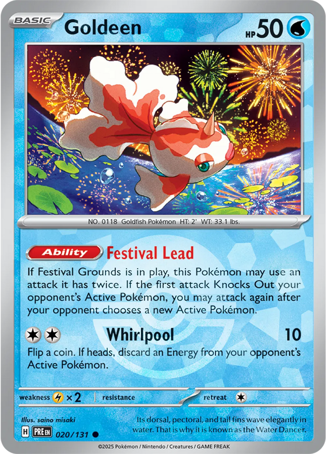 Goldeen (Poke Ball Pattern) Prismatic Evolutions Common 020/131