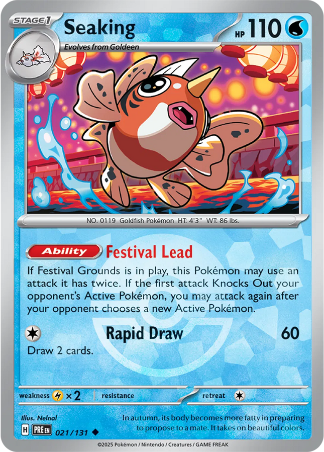Seaking (Poke Ball Pattern) Prismatic Evolutions Uncommon 021/131