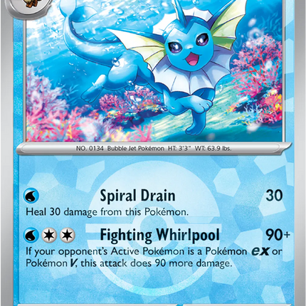 Vaporeon (Poke Ball Pattern) Prismatic Evolutions Rare 022/131