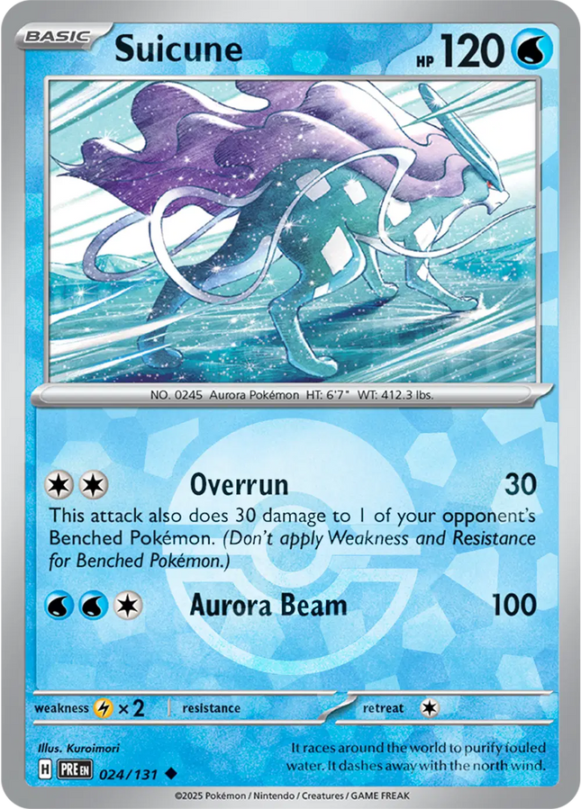 Suicune (Poke Ball Pattern) Uncommon • 024/131 Prismatic Evolutions