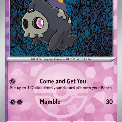 Duskull (Poke Ball Pattern) Prismatic Evolutions Common 035/131