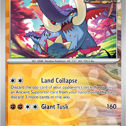 Great Tusk (Poke Ball Pattern) Prismatic Evolutions Uncommon 055/131