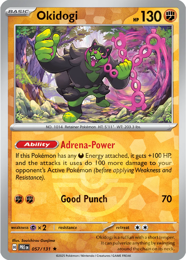 Okidogi (Poke Ball Pattern) Prismatic Evolutions Rare 057/131
