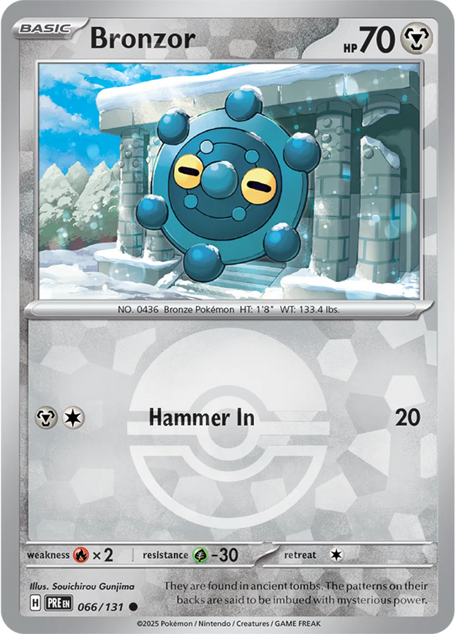 Bronzor (Poke Ball Pattern) Prismatic Evolutions Common 066/131