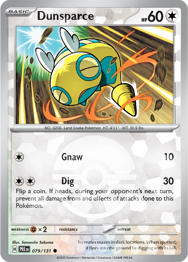 Dunsparce (Poke Ball Pattern) Prismatic Evolutions Common 079/131