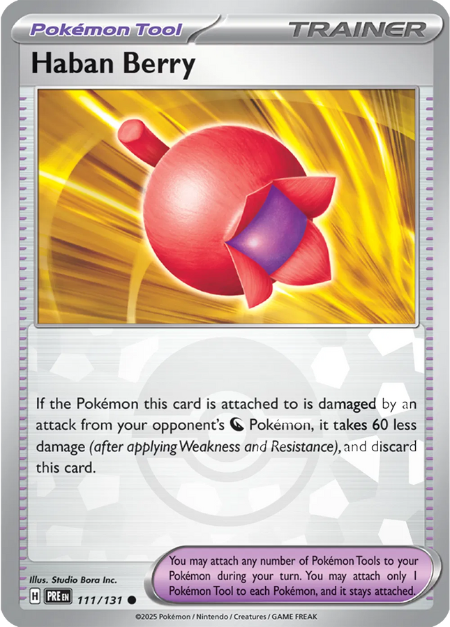 Haban Berry (Poke Ball Pattern) Prismatic Evolutions Common 111/131