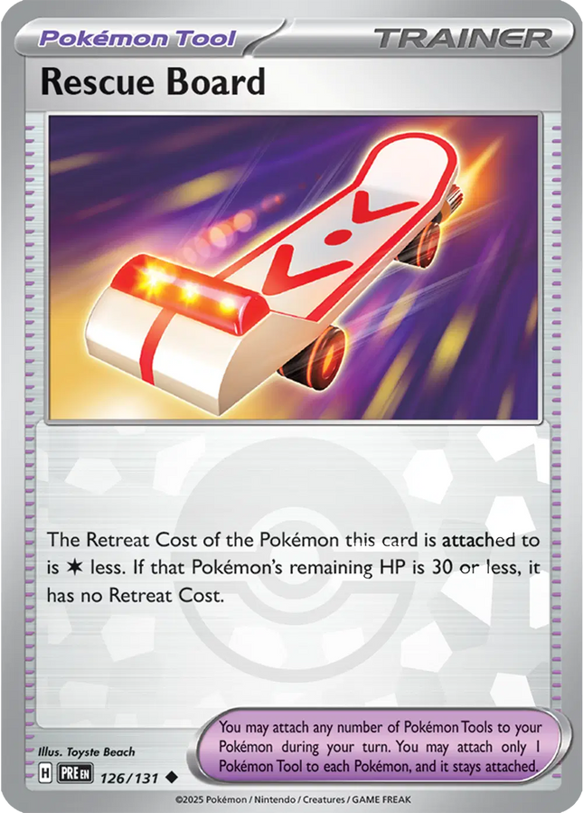 Rescue Board (Poke Ball Pattern) Uncommon • 126/131 Prismatic Evolutions