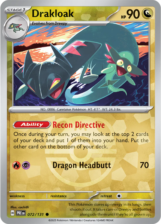 Drakloak (Master Ball Pattern) Prismatic Evolutions Common 072/131