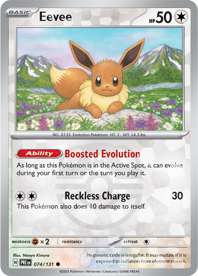 Eevee (Master Ball Pattern) Prismatic Evolutions Common 074/131