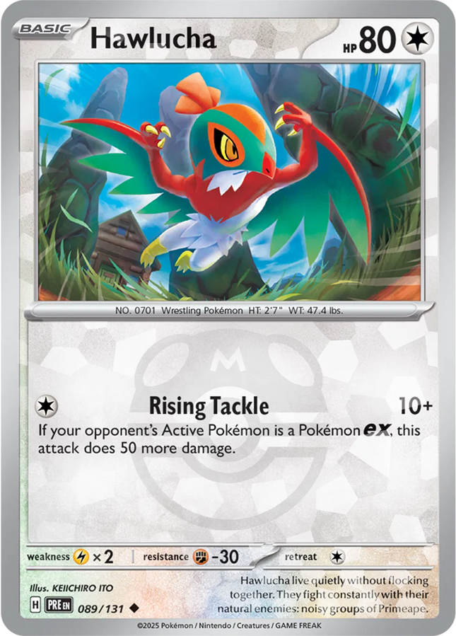 Hawlucha (Master Ball Pattern) Prismatic Evolutions Uncommon 089/131