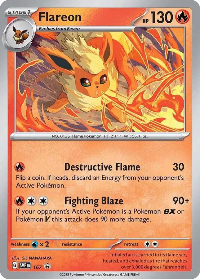 Flareon (Cosmos Holo) Scarlet & Violet Promo Promo 167