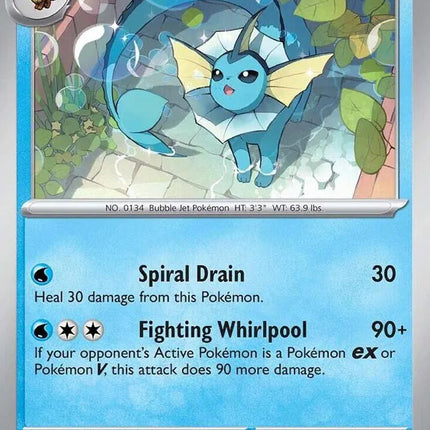 Vaporeon (Cosmos Holo) Scarlet & Violet Promo Promo 168